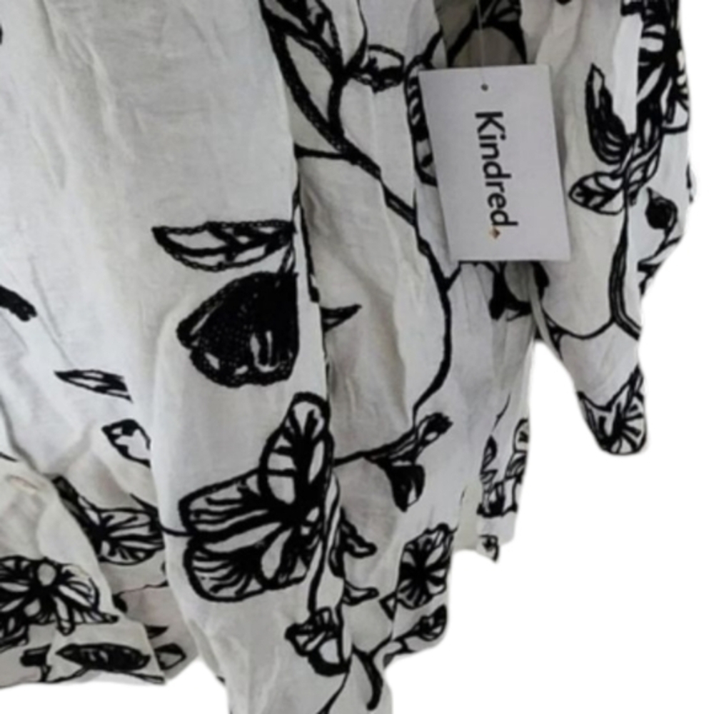 Anthropologie x Kindred embroidered black white blouse Tunic plus size 3X new - Picture 8 of 8